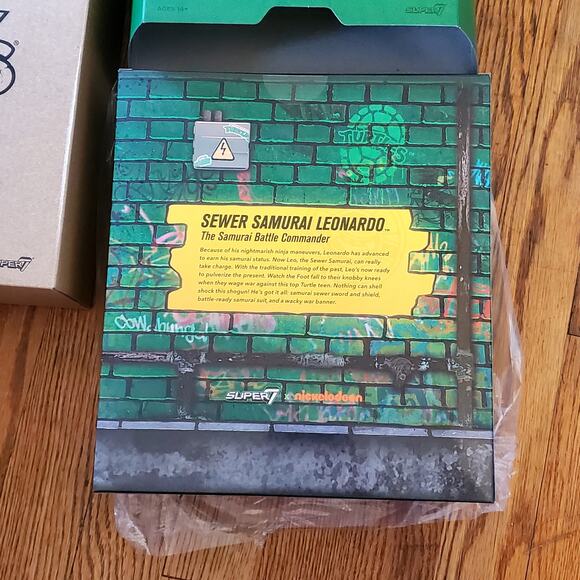 Super7 Teenage Mutant Ninja Turtles 18cm Leo The Sewer Samurai Action Figure - Picture 3 of 8